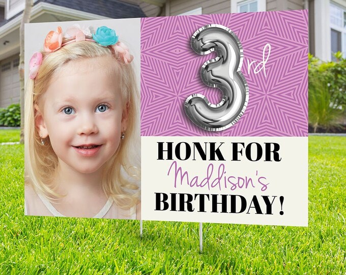 Any Age, Drive by birthday parade, Digital file only, yard sign, drive-by birthday party, car birthday parade, quarantine party