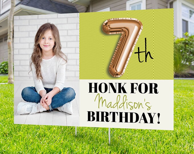 Any Age, Drive by birthday parade, Digital file only, yard sign, drive-by birthday party, car birthday parade