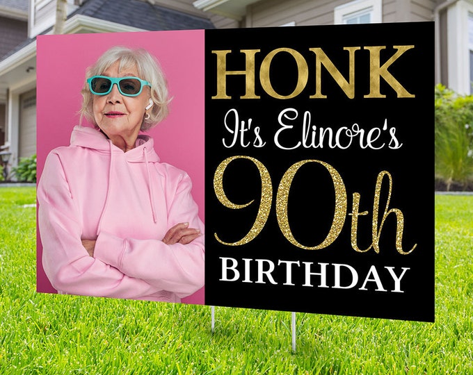 Happy birthday Yard Sign, Digital file only, Honk outdoor sign, Quarantine Birthday ,  Birthday Yard Sign, Happy Birthday Sign, Yard sign