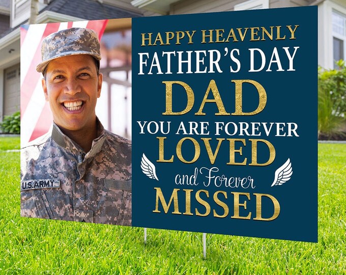 Yard sign, Funeral sign design, Digital file only, Father's Day, Mother's Day, in memory of sign, Memorial birthday sign