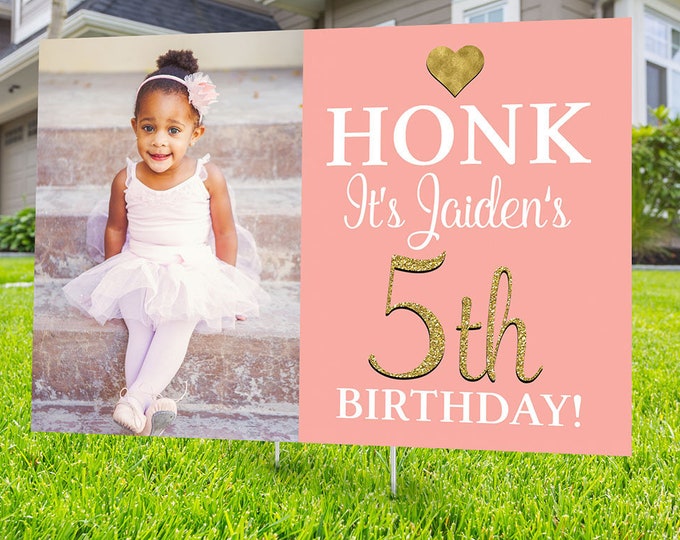 Happy birthday yard sign design, Digital file only, Honk outdoor sign, Quarantine Birthday, Birthday Yard Sign, Happy Birthday Sign