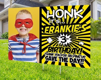 Joyeux anniversaire Yard Sign, fichier numérique uniquement, signe extérieur Honk, anniversaire de quarantaine, anniversaire Yard Sign, Happy Birthday Sign, Yard sign