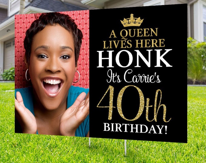 Happy birthday Yard Sign design, Digital file only, Honk outdoor sign, Quarantine Birthday , Yard Sign, Happy Birthday Sign, Yard sign