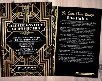 Old Hollywood Invite Etsy