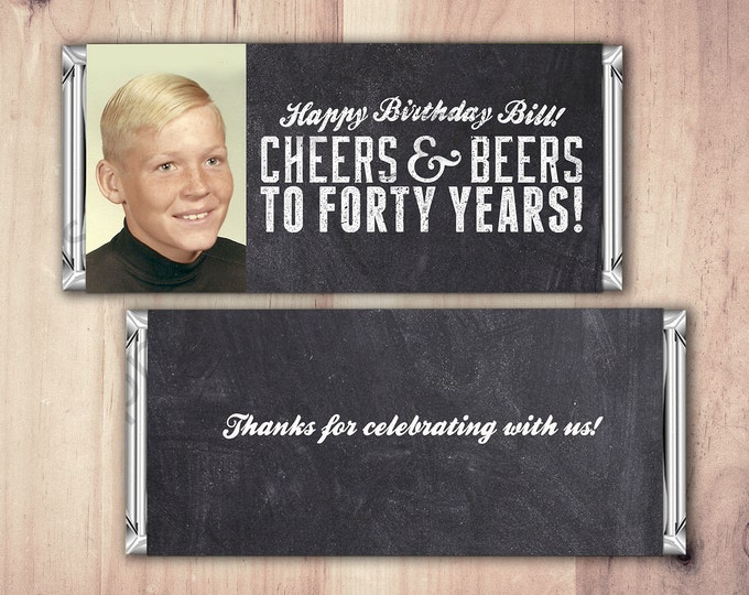 ANY AGE, Cheers and Beers favor, beer, 21st, 30th, 40th, 50th, 60th, 70th, Surprise Birthday Party Invitation, adult birthday, cheers,