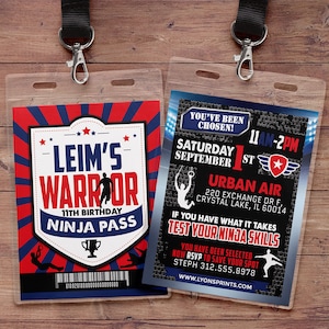 Army Invitation, warrior invitation, Ninja invite, paintball invitation, Army  Invitation, gymnastics Party, Boot Camp, Obstacle course