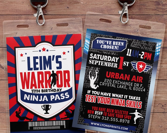 Army Invitation, warrior invitation, Ninja invite, paintball invitation, Army  Invitation, gymnastics Party, Boot Camp, Obstacle course