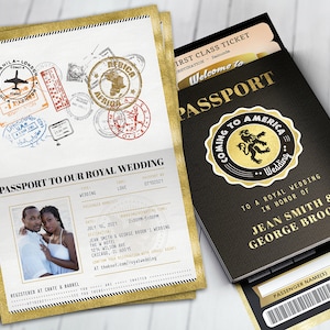 Passwort und Ticket Hochzeitseinladung, afrikanische Hochzeit, Coming to America, Bridal Shower Einladung, nur digitale Dateien
