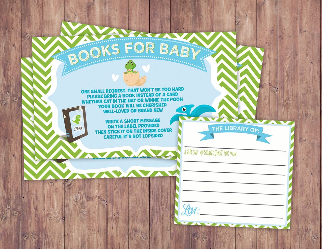 Book Request,dinosaur, Baby Shower, Dino Baby, Chevron Pattern ...