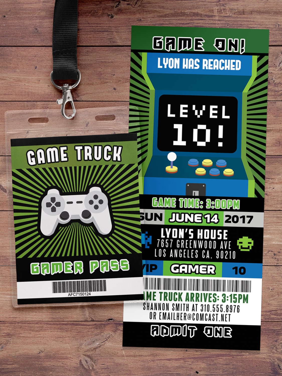 video-game-invitation-game-truck-party-invitations-video-game-party