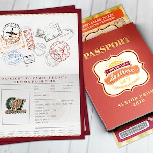 Südstaaten-, Toskana-, Abschlussball-, PASS- und TICKET-Einladung, Geburtstagsfeiereinladung - Reisethema, Hochzeit, Heimkehr, digitale Dateien