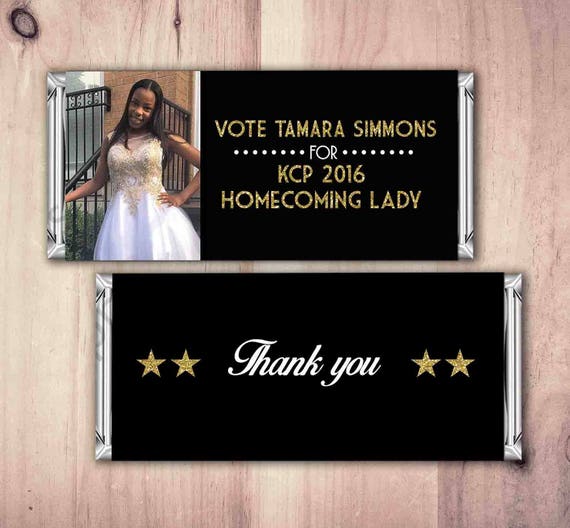 Homecoming Queen, Homecoming Queen, Sorority, fraternity, favor, school gift, class president, vote, thank you, high school, campaign Il_570xn