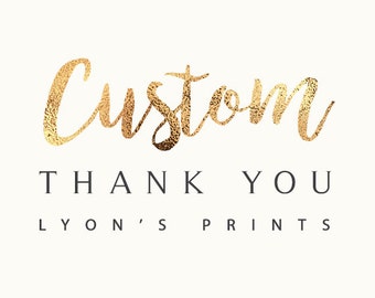 Add On _ Custom_Matching Thank you card _ Printable/Digital, greeting card