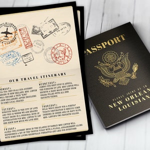 Menu, Itinerary, passport, precious cargo,, travel theme, travel party, Graduation, baby shower, birthday, wedding, Digital files only