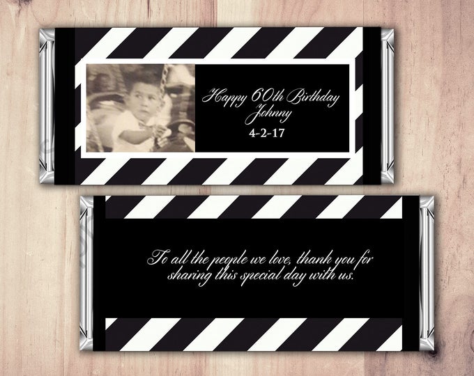 ANY AGE, Birthday, Candy Bar Wrappers - Gold, Silver Cheers, 30th, 40th, 50th, 60th, 70th, 80th Any Age, aged to perfection, printable