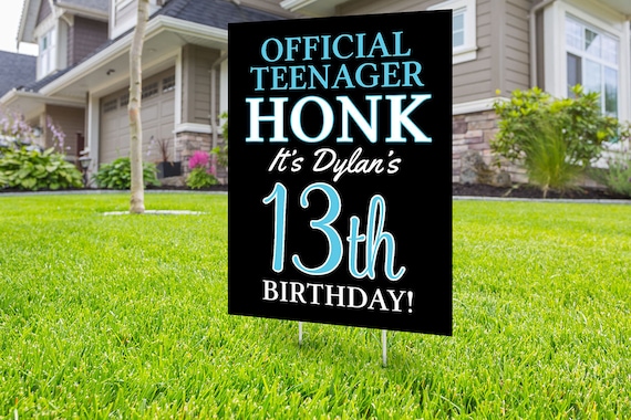 Happy birthday Yard Sign, Digital file only, Honk outdoor sign, Quarantine Birthday, Birthday Yard Sign, Happy Birthday Sign, Yard sign Il_570xn