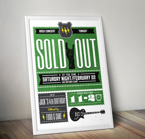 Create Free Printable Rock Posters