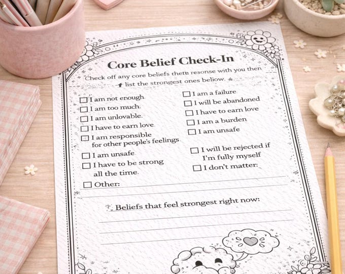 Cognitive Behavior Therapy CBT Worksheets, Thought Challenging, Mental Health Exercises, Printable Therapy Workbook  (Digital Download)