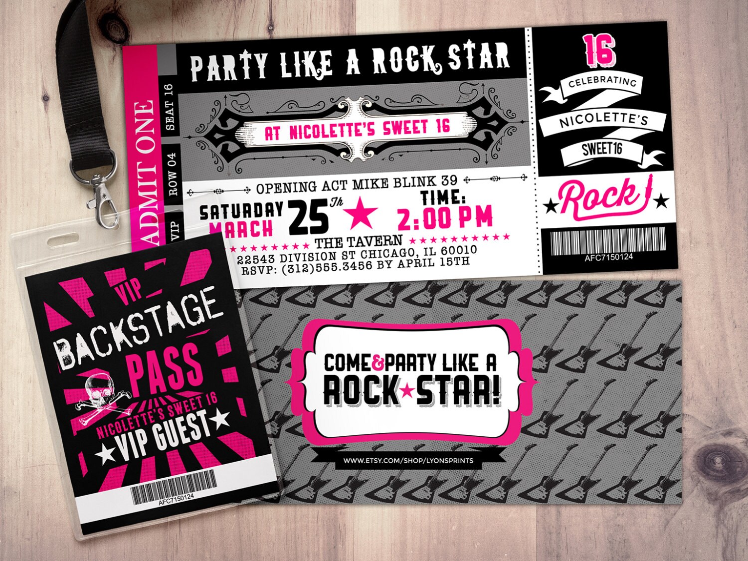 Party like a rockstar speed up. Digital ticket.