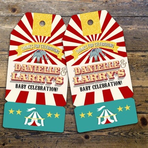 Carnival Thank You Tags for Carnival Birthday or Shower. DIY Circus ...