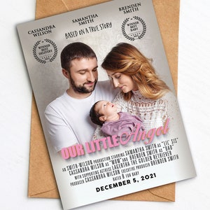 Personalisierte Poster Ankündigung, nur digitale Datei, Weihnachtskarte, Baby-Dusche-Geschenk, Geschenk für große Schwester, Geschenk für großen Bruder, Weihnachtsgeschenk