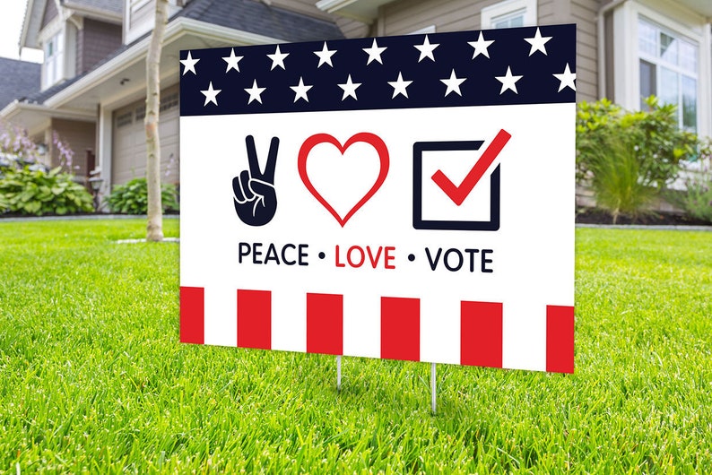 Political Campaign Yard Sign design Digital file only rally Etsy