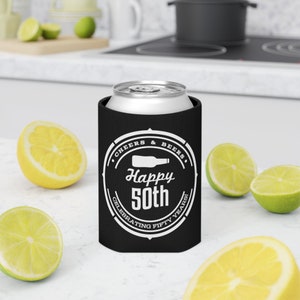 Personalized Insulated Can cooler,  funny birthday favors, 40th birthday, 30th birthday. 50th birthday, slim can, regular can