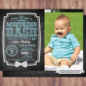 Moustache Bash Geburtstagseinladung - Moustache Birthday Invite - Printable Invite - Little Man- Geburtstag, erster Geburtstag, Schnurrbart, retro
