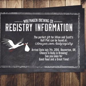 Carta RSVP, baby shower Coed- Birra baby shower,- coppie baby shower - baby is brewing, baby shower, applausi e birre