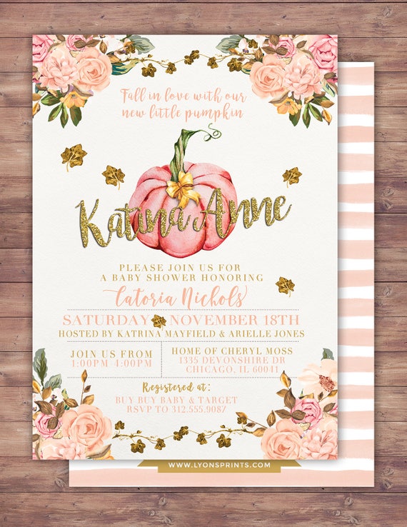 etsy fall baby shower invitations