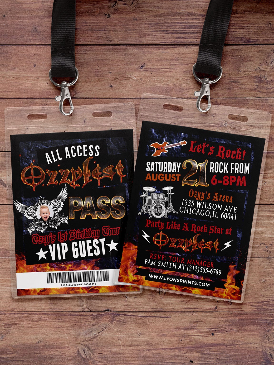 VIP pass, backstage pass, concert ticket, birthday invitation, Any