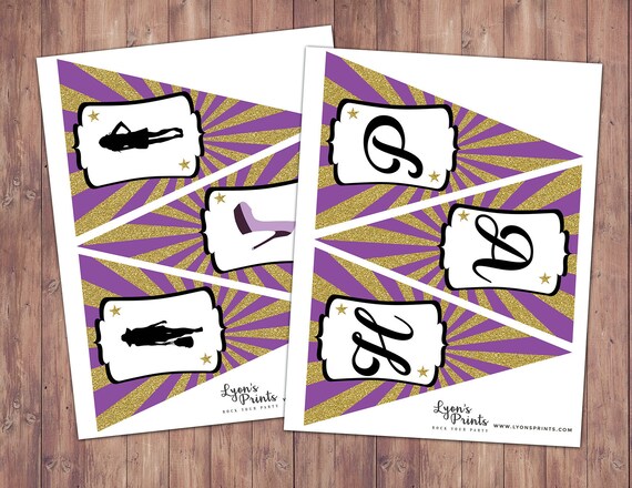Rock the Runway banner, fashion party decor- pop-star- rockstar party, fashion birthday,glitter, runway, poster, sign Il_570xn