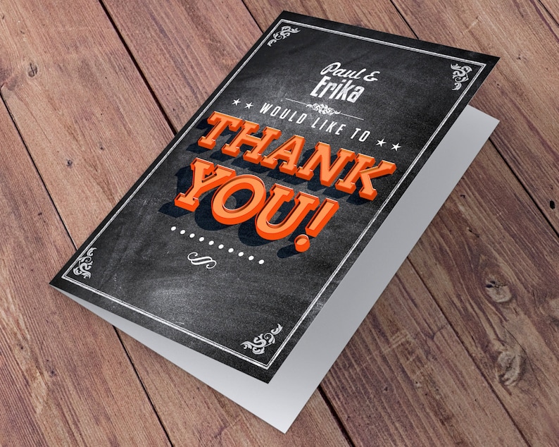 Thank You Card baby shower thank you Birthday Party Thank You Card-wedding thank you Greeting Card All occasion card BEER AND BBQ