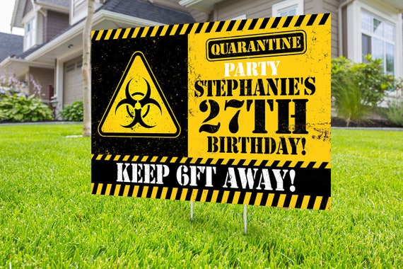 Happy birthday Yard Sign, Honk outdoor sign, Quarantine Birthday , Digital file only, Birthday Yard Sign, Happy Birthday Sign, Yard sign Il_570xn