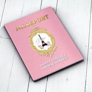 PASSPORT and TICKET, Sweet 16, Quinceanera invitation Girl birthday party, travel birthday party invitation Paris, Digital files only image 6