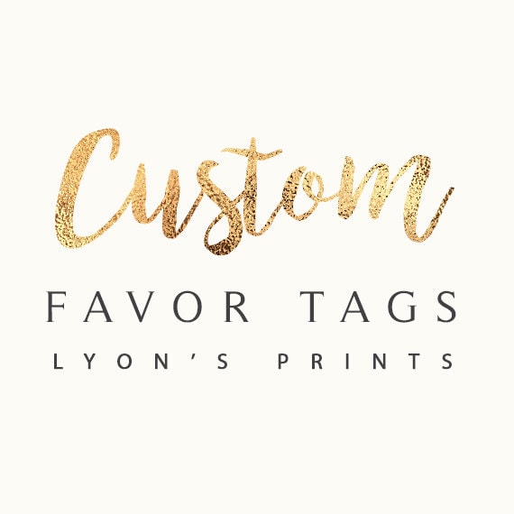Party favor tags, labels,party decorations, party supplies, birthday party, wedding, baby shower, bridal shower, corporate Il_570xn