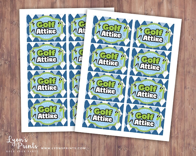 Golf party labels, golf party favor, golf label, Miniature Golf party, Golf Birthday Par-Tee, hole in one, boy birthday, girl birthday,