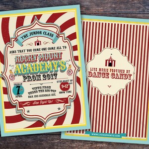 CIRCUS festa ballo di fine anno invito-invito al ballo di fine anno-invito al ballo di fine anno-invito alla festa di laurea-invito al ballo della scuola, invito al ballo di fine anno