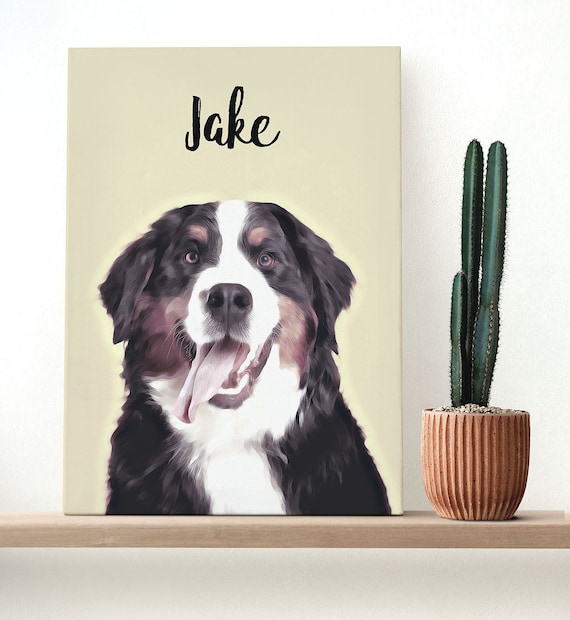 Custom Pet Portraits, Your Pet Photo turned into art, Personalized Digital Dog Portraits, Cat Portraits, Custom Pet Art, Pet Drawing Il_570xn