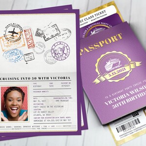 Rock the boat, Cruise dinner party, Birthday invitation , white party, passport, dinner cruise, invite, nautical, Digital files only