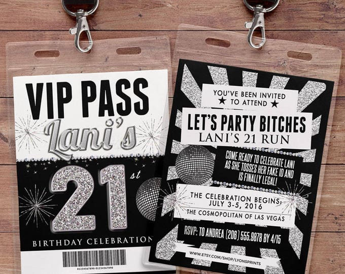 Any age, birthday invitation, rock star, VIP PASS, backstage pass, concert ticket, birthday invitation, wedding, baby shower, party favor