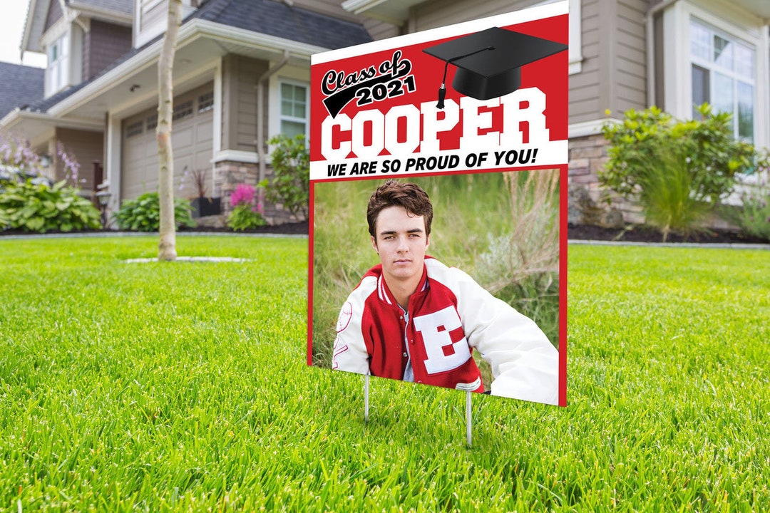 Class of 2022 Graduation, Digital File Only, Photo Yard Sign Design ...
