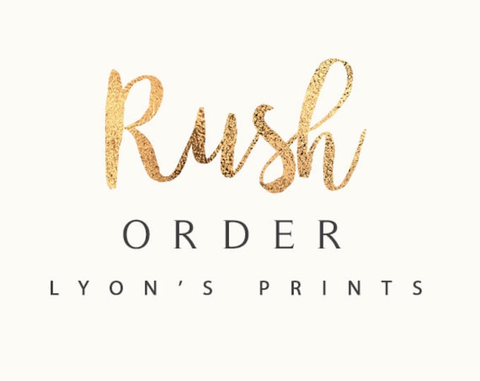 EMAIL RUSH ORDER _ Printable/Digital file _ Same Day Turn Around Guaranteed on non-custom orders