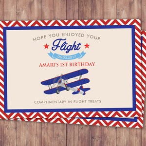 Vintage Flugzeug, Mitbringsel, Geburtstag, Vintage, Rustikal, Flugzeug, Geburtstagsparty, erster Geburtstag, die Zeit vergeht wie im Flug, Etikett, Flugzeug Label