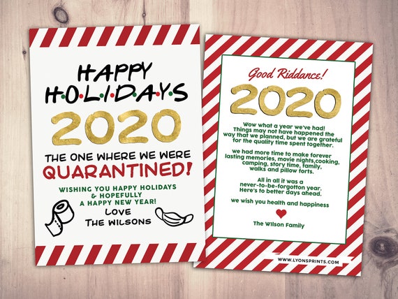 Funny holiday cards, Holiday and seasonal cards, Covid holiday card, greeting card, Christmas card, New Years card, Quarantine Xmas Il_570xn