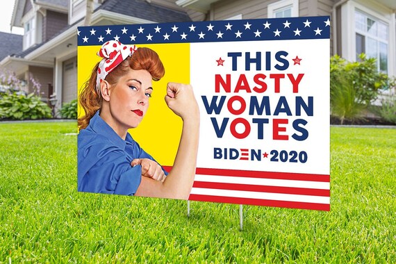 Political Campaign Yard Sign design, Digital file only, Kamala Harris, This Nasty woman, political sign, Biden 2020, political lawn sign, Il_570xn