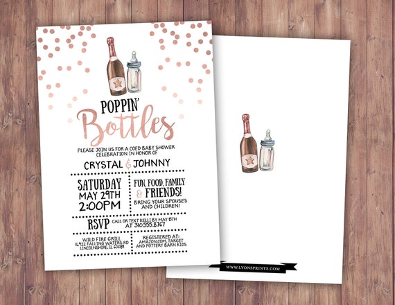 poppin bottles baby shower theme