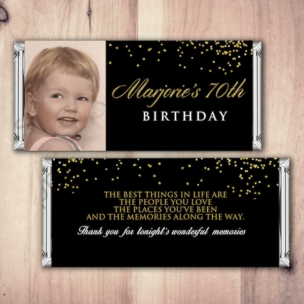 50th Birthday Candy Bar Wrappers - Etsy
