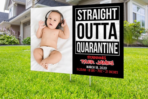 lawn birth announcements