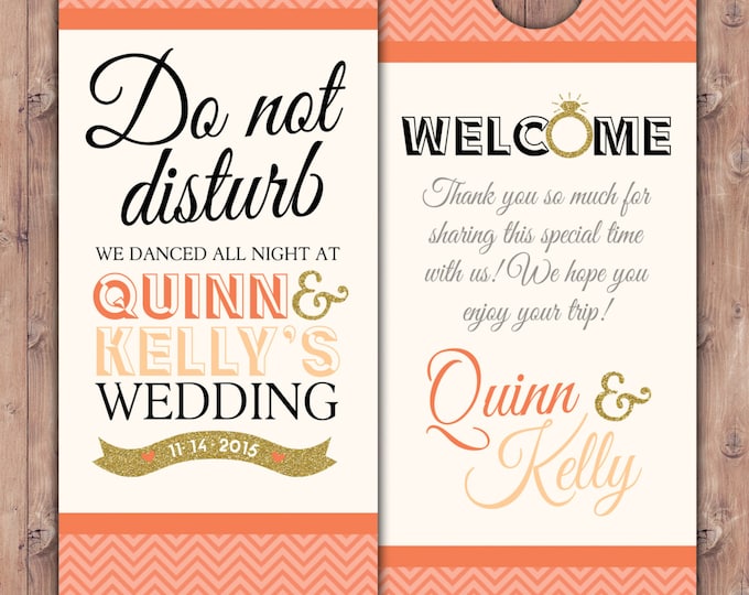 Personalized Door Hanger / Wedding Door Hanger / Bachelorette Party Door Hanger / Party Door Hanger/ destination wedding